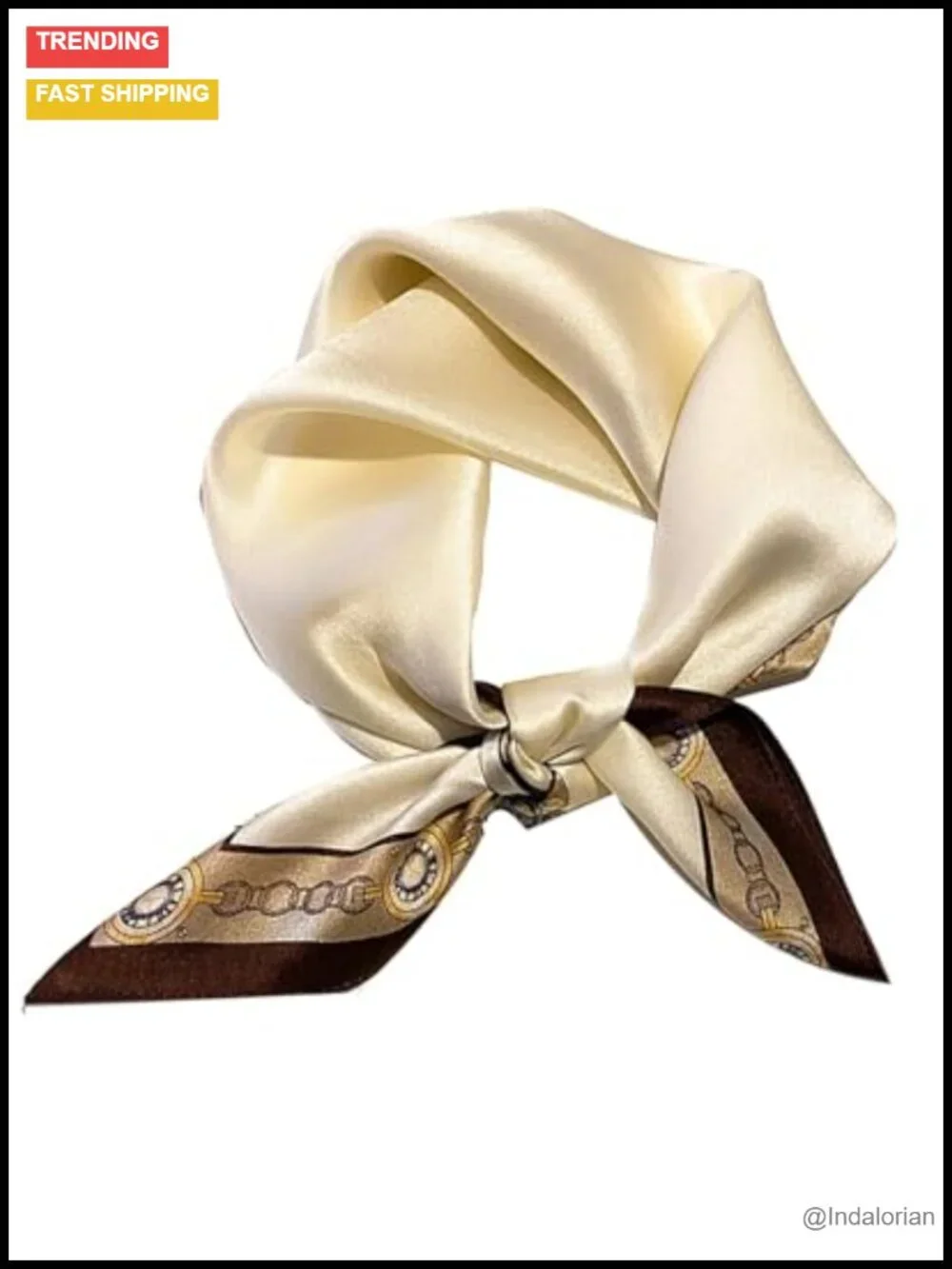 Silky Square Scarf Lightweight Fashion Scarf 27.5x27.5 in